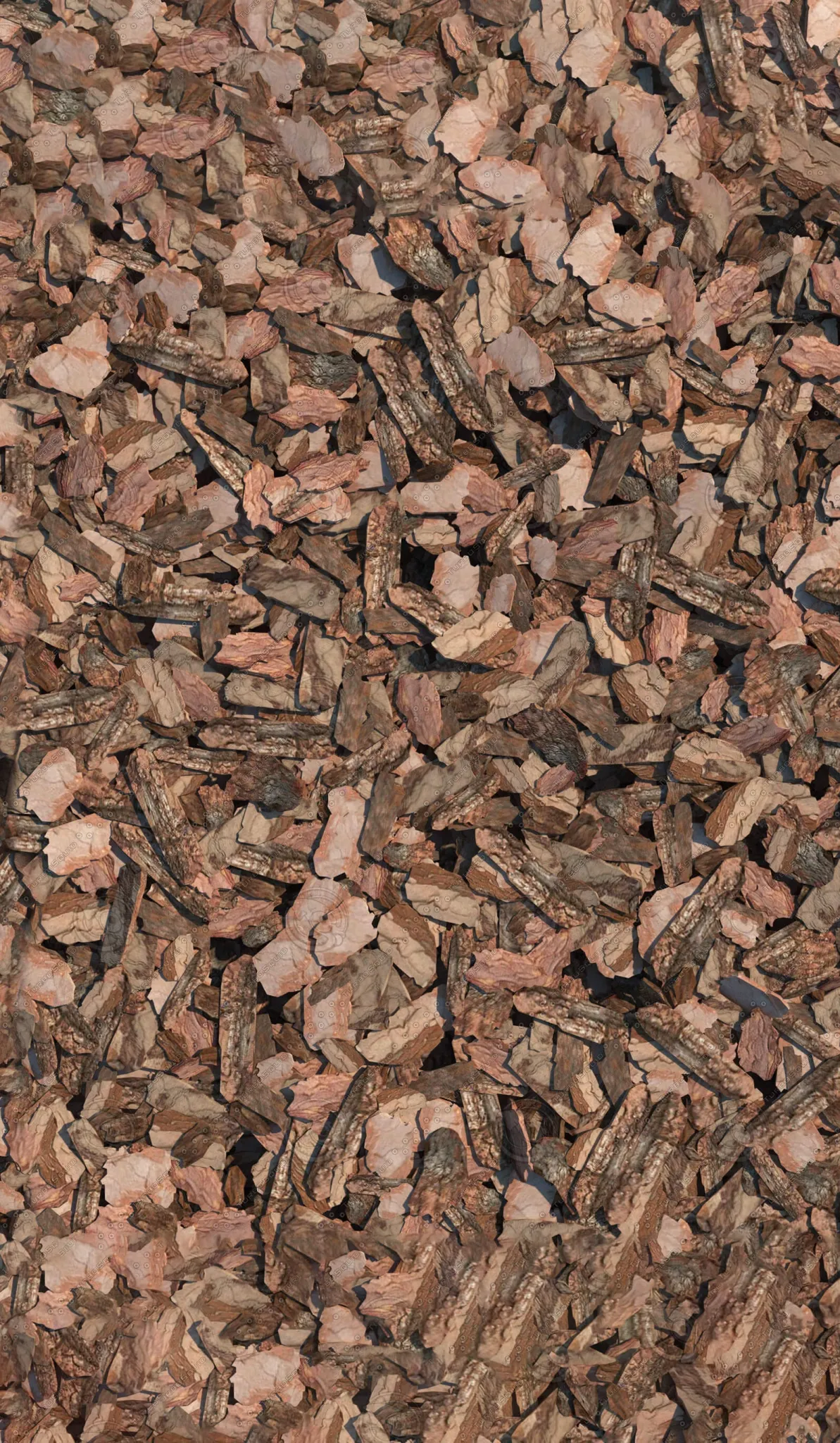 decoration – Mulch of pine bark 3D Model decoration – Mulch of pine bark 3D Model