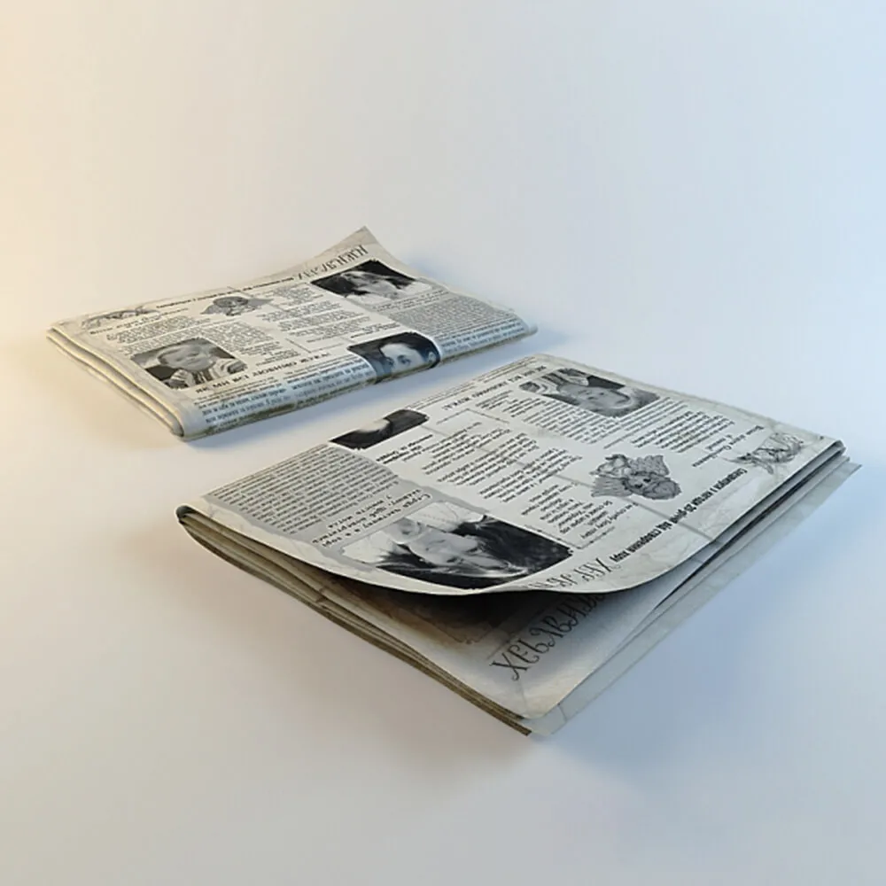 decoration – Newspaper 3D Model