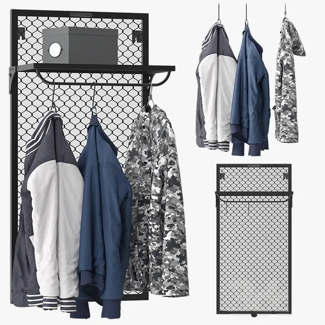 decoration – Noodles Wall Coat Rack 3D Model