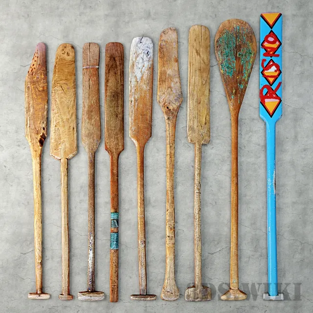 decoration – Oars Like Lodka 2 3D Model