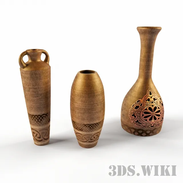 decoration – Old classic vases 3D Model