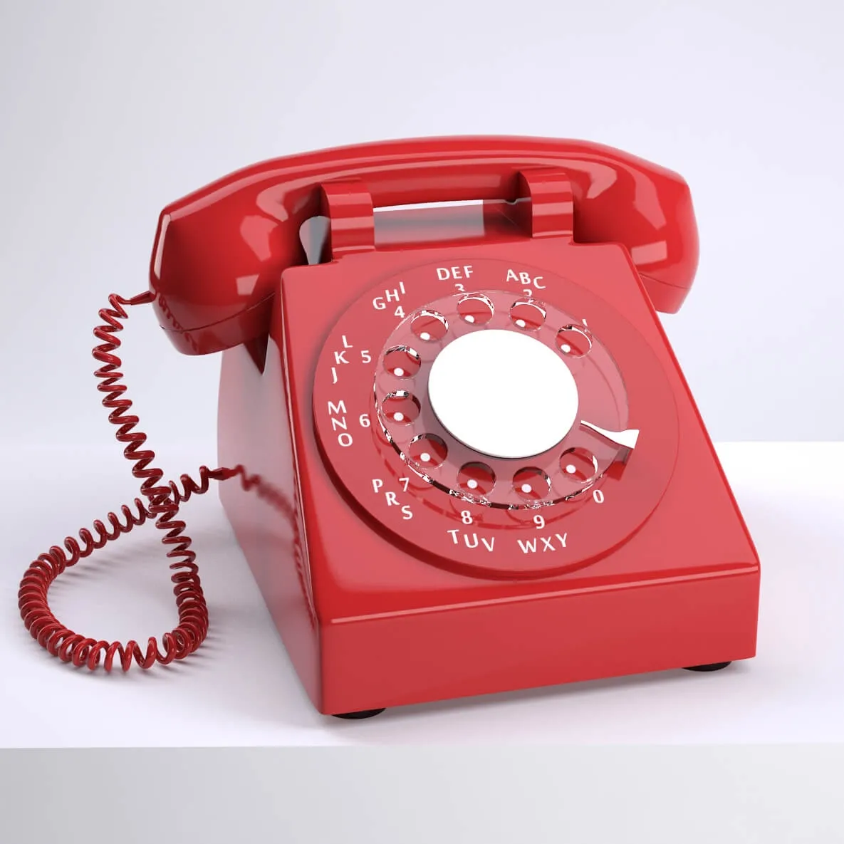 decoration – Old red phone 3D Model decoration – Old red phone 3D Model