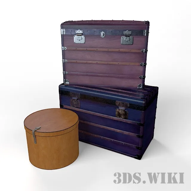 decoration – Old suitcases 3D Model decoration – Old suitcases 3D Model