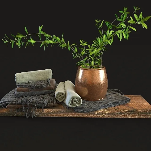 decoration – Olive set 3D Model