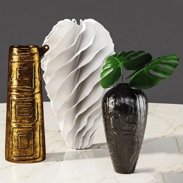 decoration – Omec vases and Sandra Davolio vase 3D Model