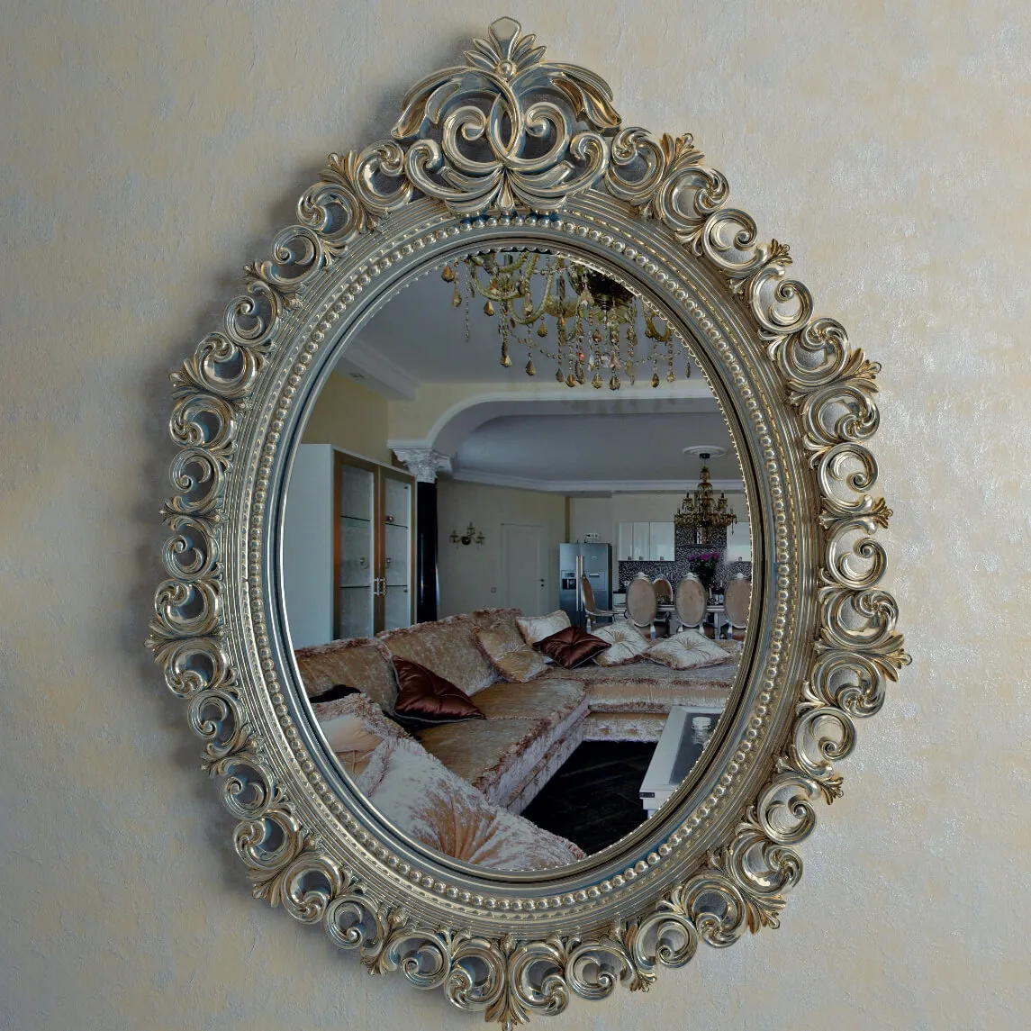 decoration – Oval mirror 35 3D Model