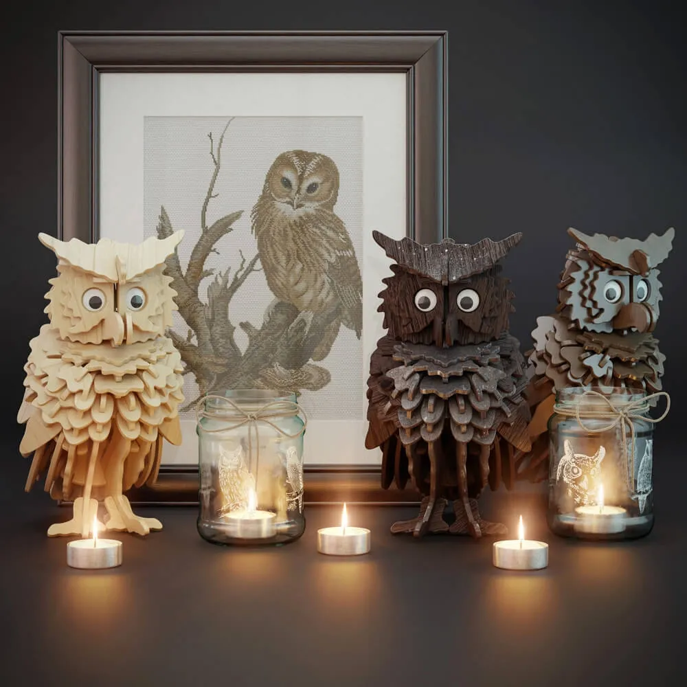 decoration – Owls 8 3D Model