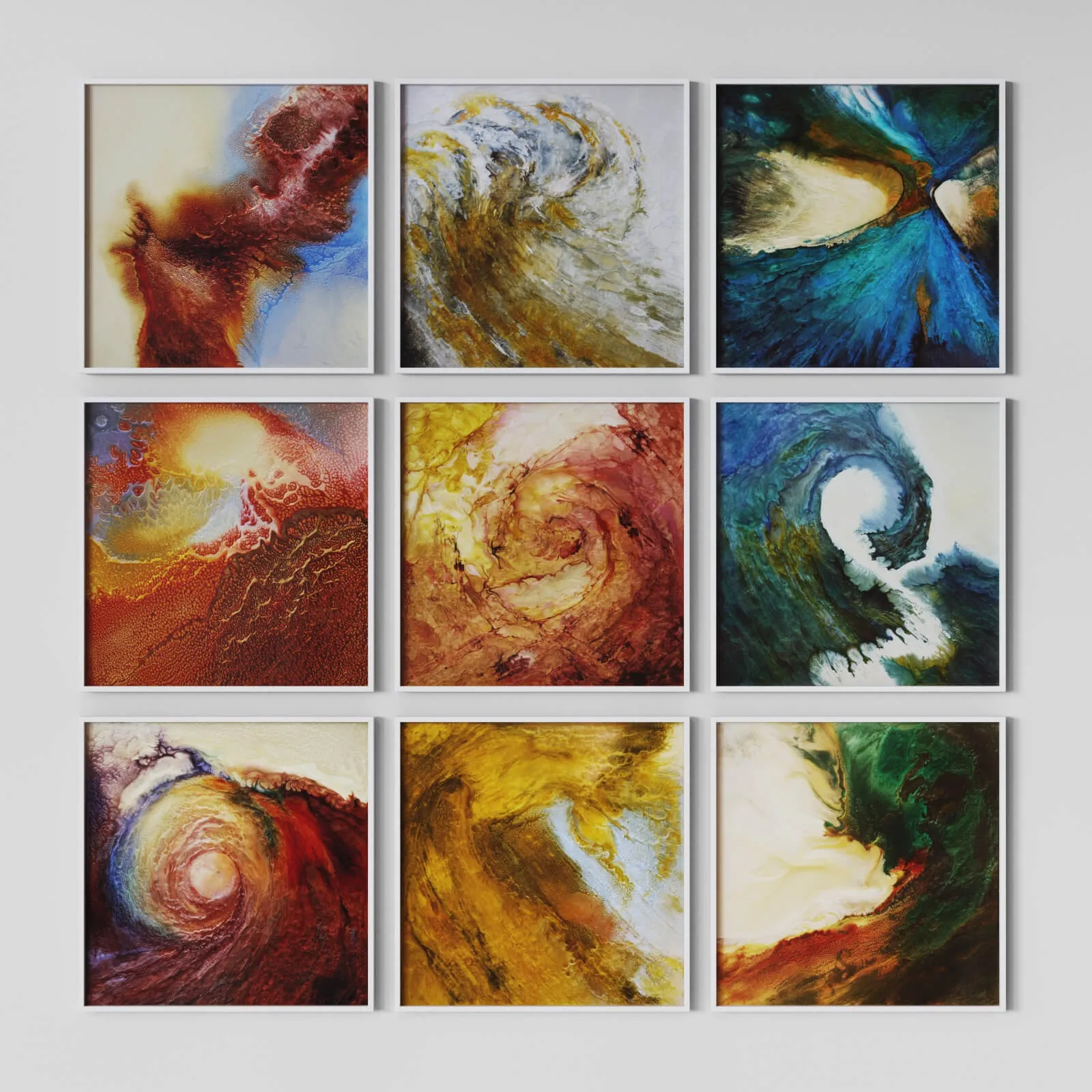 decoration – Paintings set 003 3D Model