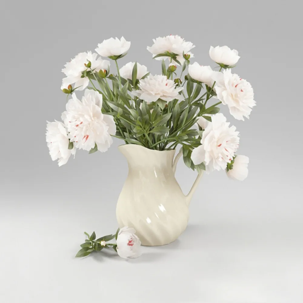 decoration – Peonies 3D Model