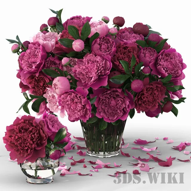 decoration – Peony flower 3D Model decoration – Peony flower 3D Model