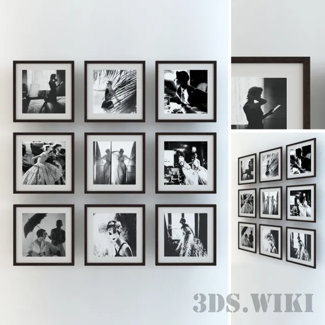 decoration – photo by Lillian Bassman 3D Model