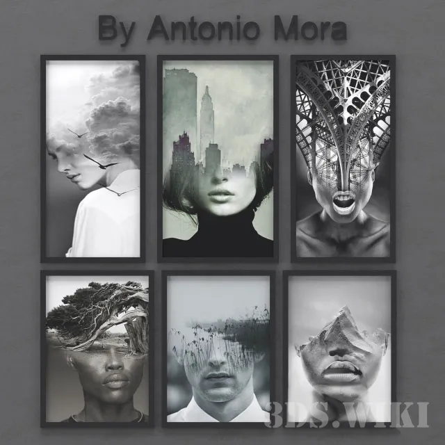 decoration – Photo set by Antonio Mora 3D Model