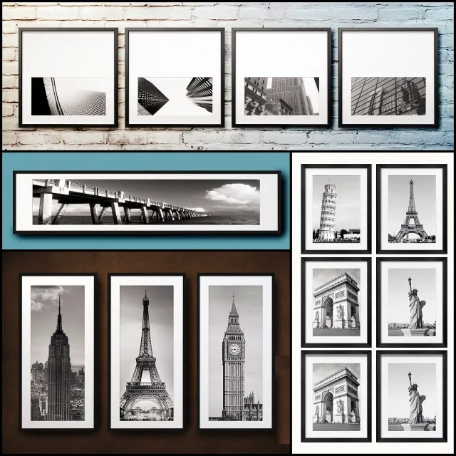 decoration – Picture in the frame. 113 Picture Frame Collection 3D Model