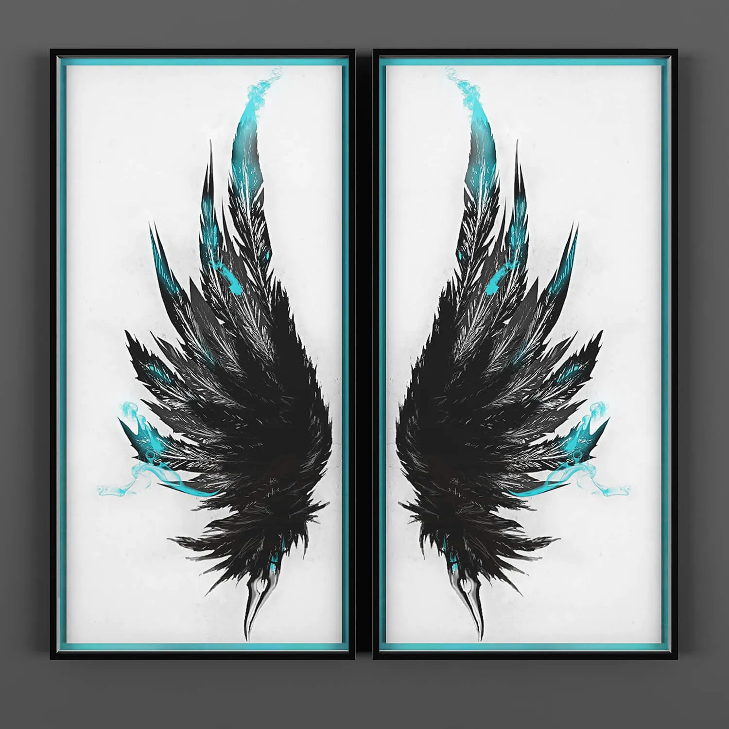 decoration – Picture wings 3D Model