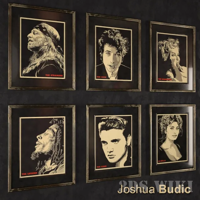 decoration – Pictures of world stars 3D Model