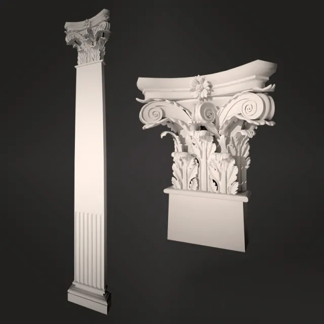 decoration – Pilaster 3D Model decoration – Pilaster 3D Model