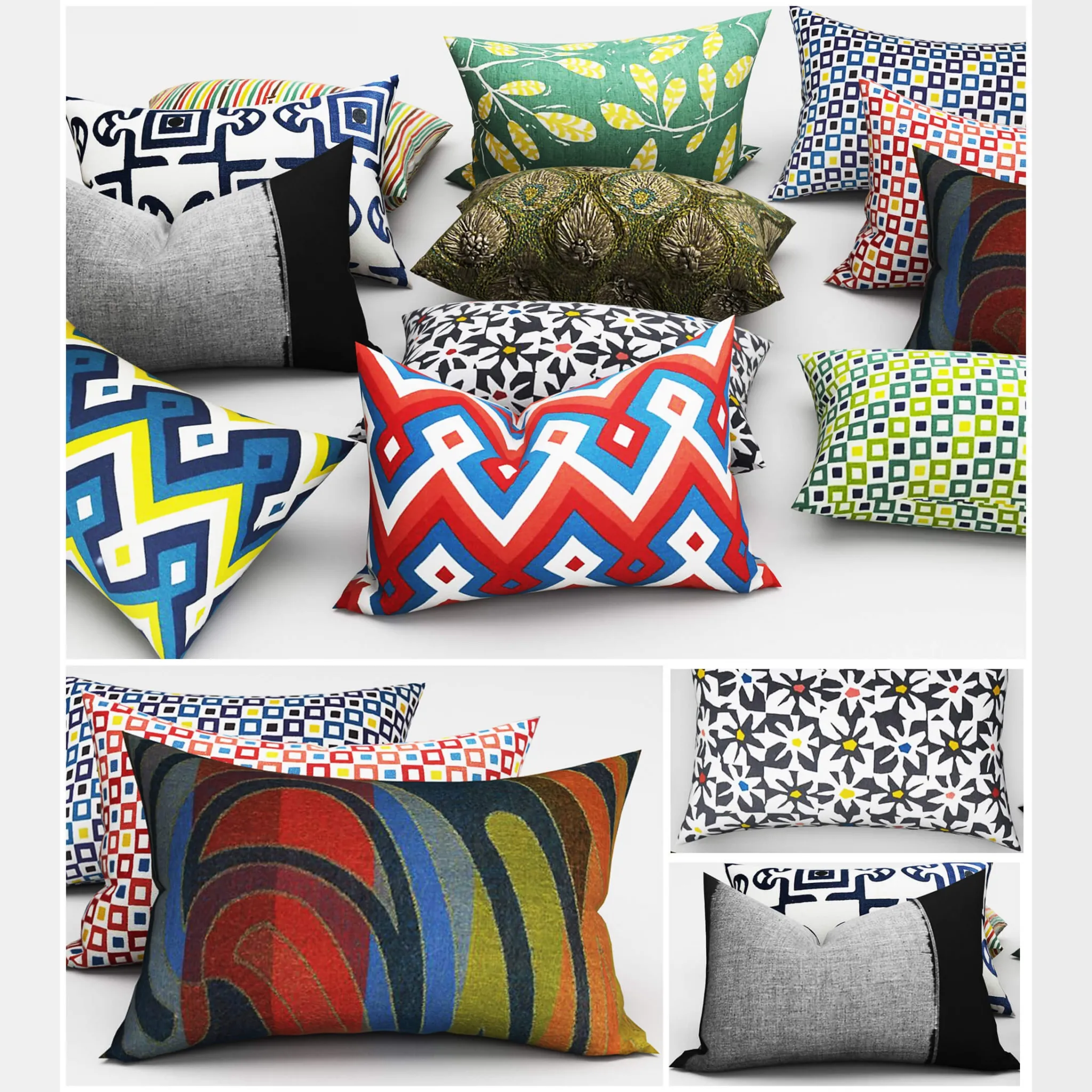 decoration – Pillows collection 548 3D Model decoration – Pillows collection 548 3D Model