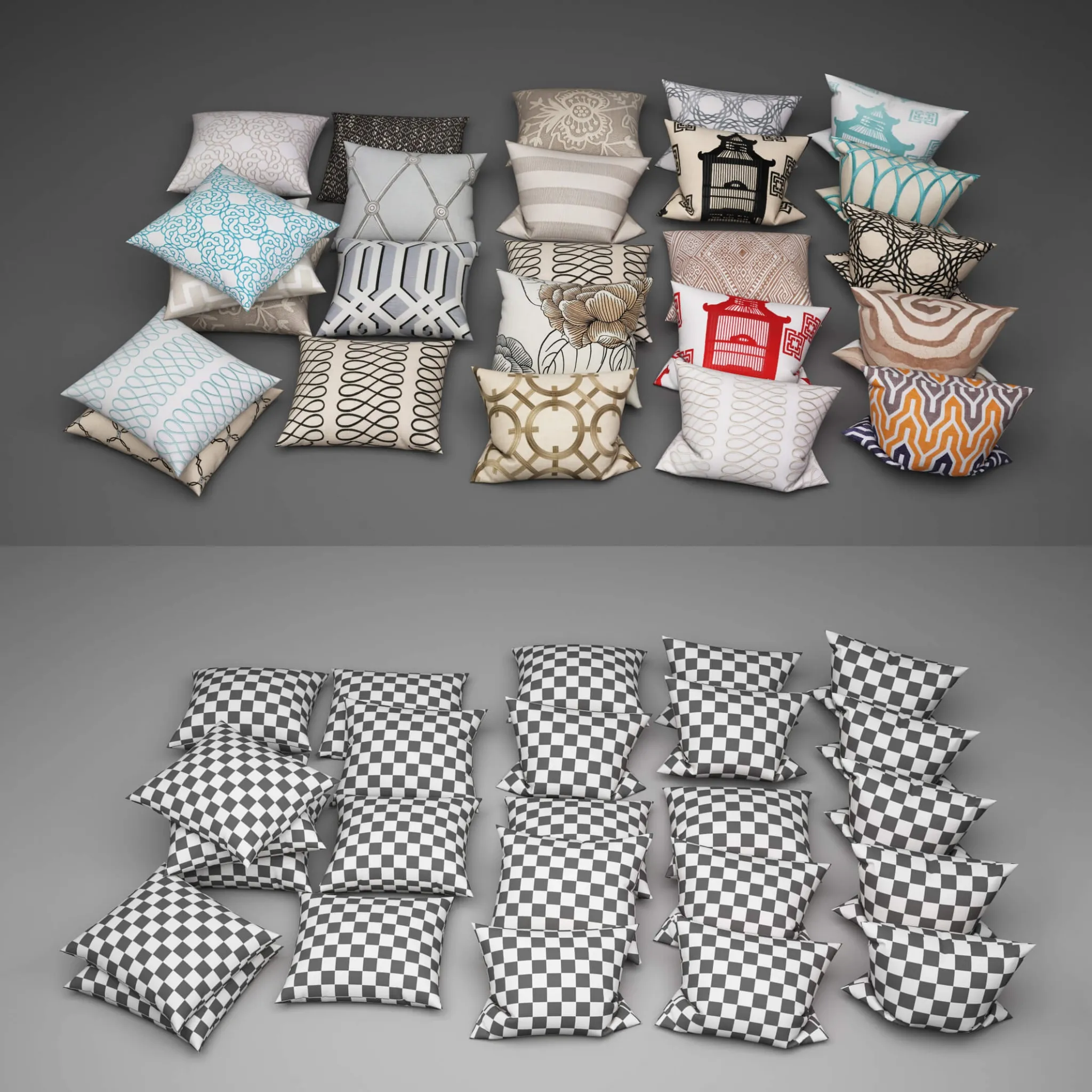 decoration – Pillows collection 771 3D Model decoration – Pillows collection 771 3D Model