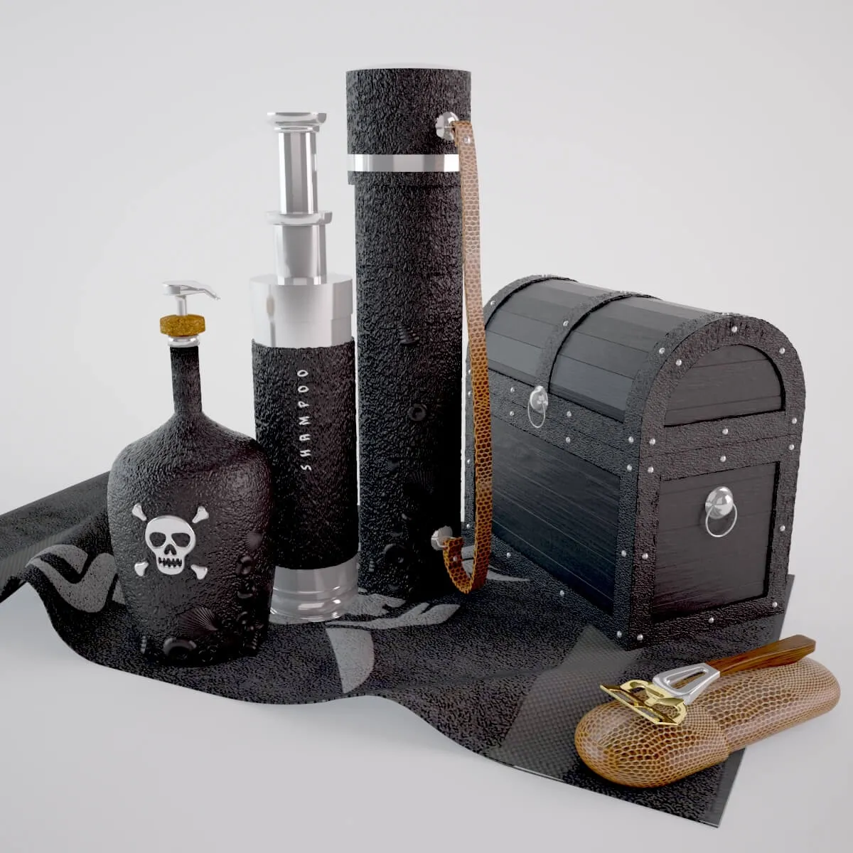 decoration – Pirate set 3D Model