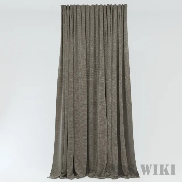 decoration – Plain heavy curtains 3D Model decoration – Plain heavy curtains 3D Model