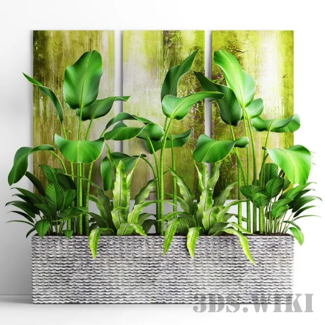 decoration – Plant set 3D Model decoration – Plant set 3D Model