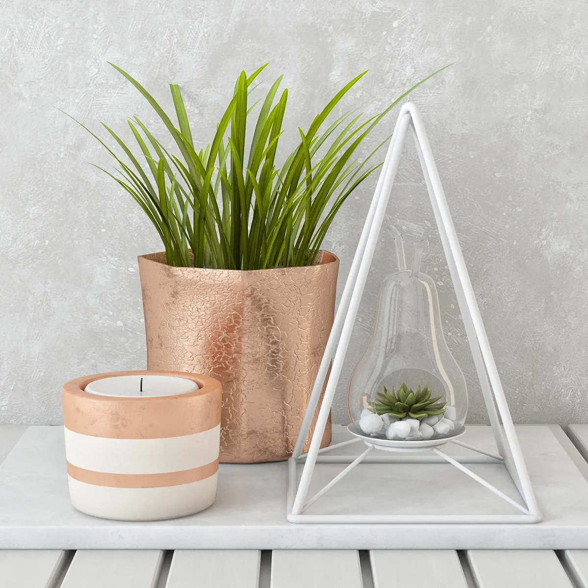 decoration – Plants decor set 02 3D Model