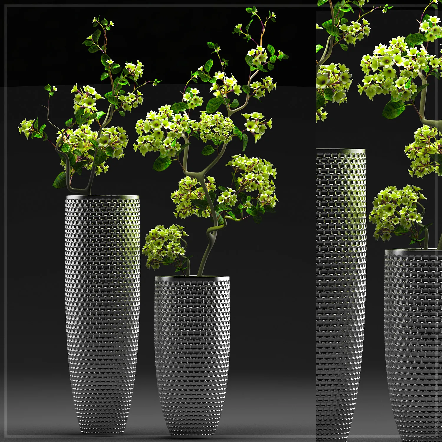 decoration – Plants in a vase 01 3D Model
