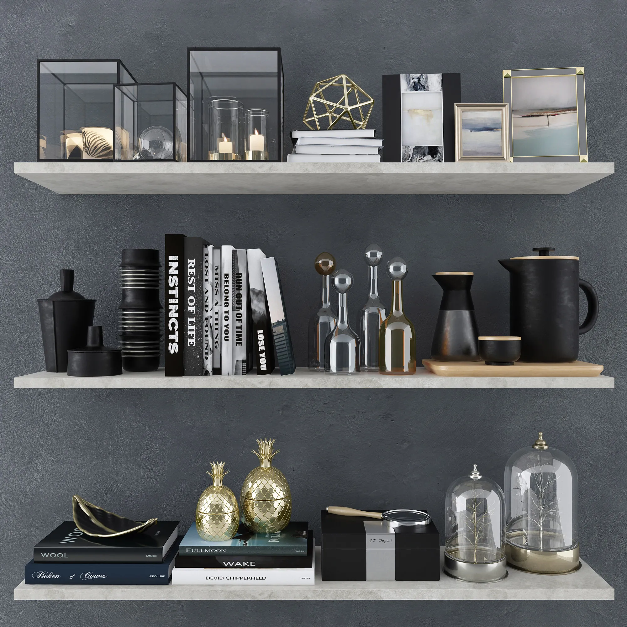 decoration – Pottery Barn decorative set 53 3D Model