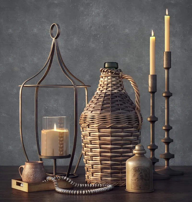 decoration – PotteryBarn decoration set 3D Model