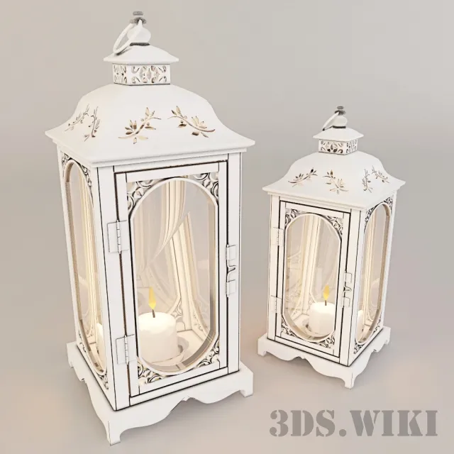 decoration – Provence style lantern 3D Model decoration – Provence style lantern 3D Model