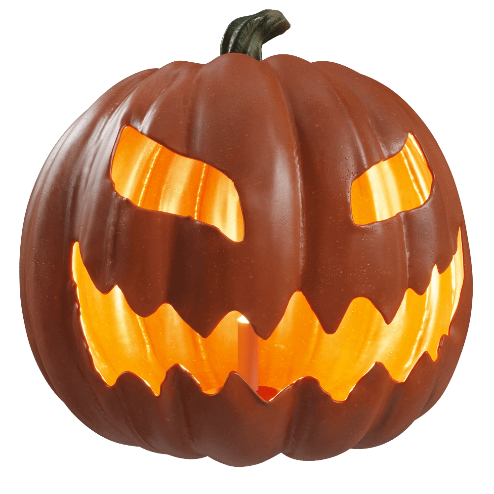 decoration – Pumpkin candle 3D Model