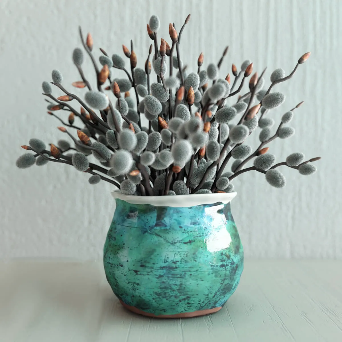 decoration – Pussy willow bouquet 3D Model