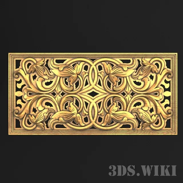 decoration – Radiator grille 3D Model decoration – Radiator grille 3D Model