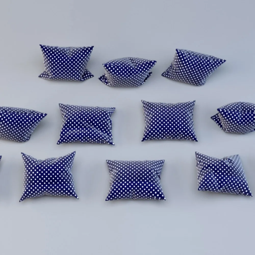 decoration – Rectangular pillows with different use options 3D Model decoration – Rectangular pillows with different use options 3D Model