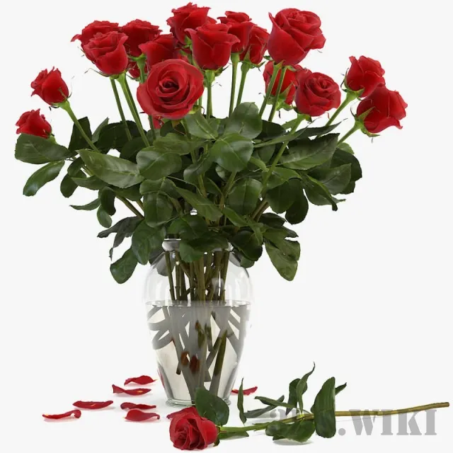decoration – Red flowers roses bouquet 3D Model decoration – Red flowers roses bouquet 3D Model
