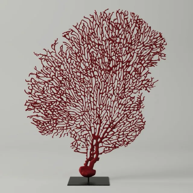 decoration – Red Gorgonaria decoration 3D Model