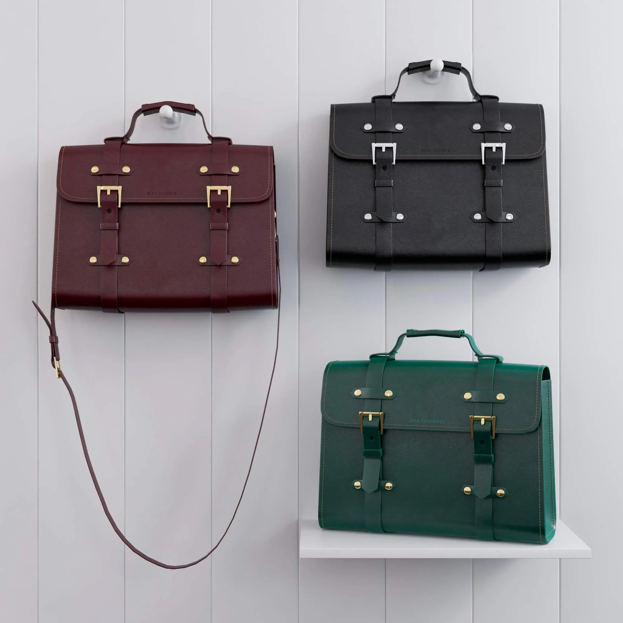 decoration – Relic leather bag 3D Model