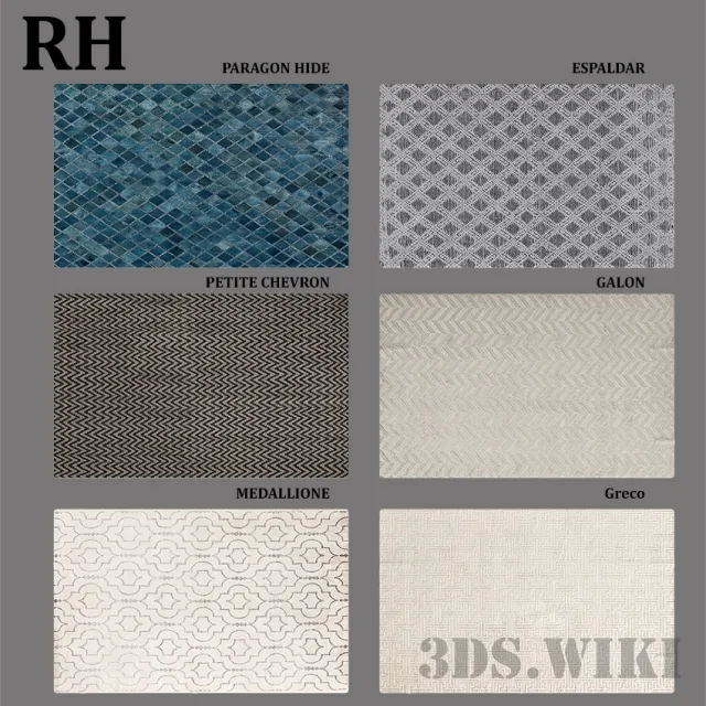 decoration – Restoration Hardware Carpet Collection 3D Model decoration – Restoration Hardware Carpet Collection 3D Model
