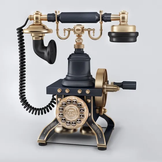 decoration – Retro phone 3 3D Model decoration – Retro phone 3 3D Model