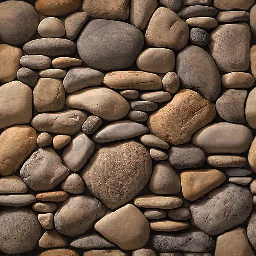 decoration – River rock stones 3D Model