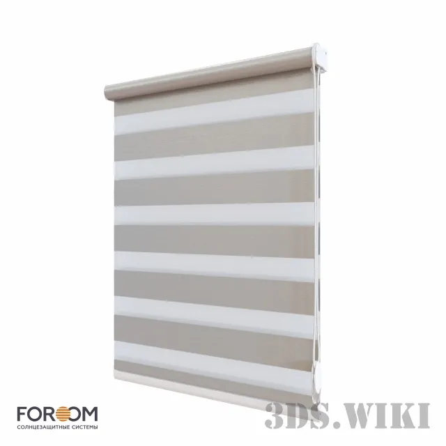 decoration – Roller blinds CLIC DUO 3D Model decoration – Roller blinds CLIC DUO 3D Model