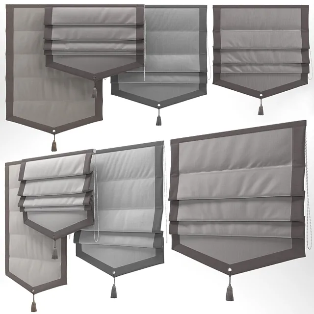 decoration – Roman blind 3 3D Model decoration – Roman blind 3 3D Model
