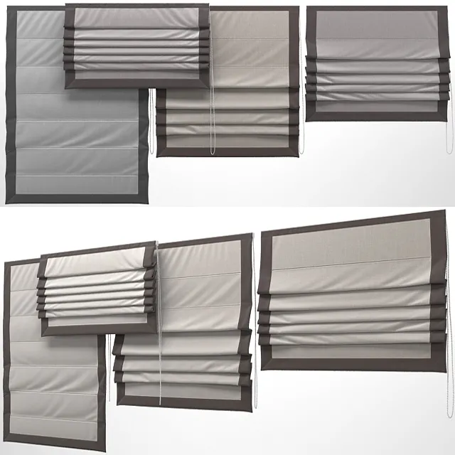 decoration – Roman blind 6 3D Model decoration – Roman blind 6 3D Model