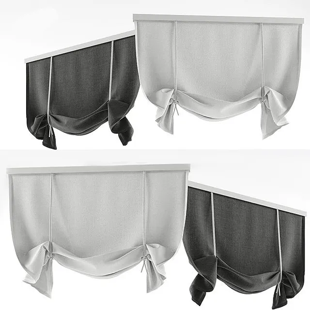 decoration – Roman Curtain 05 3D Model