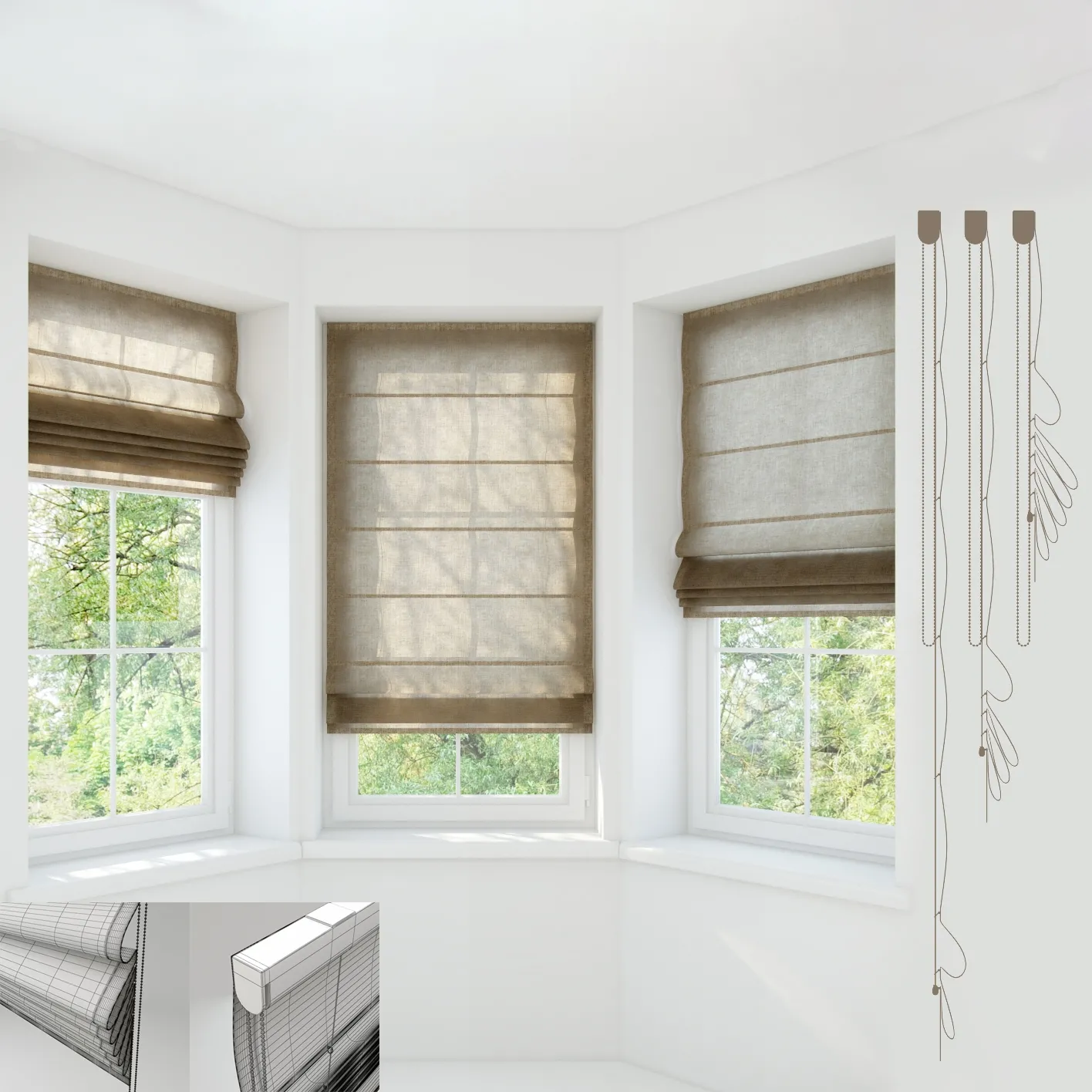 decoration – Roman curtain 97 3D Model decoration – Roman curtain 97 3D Model