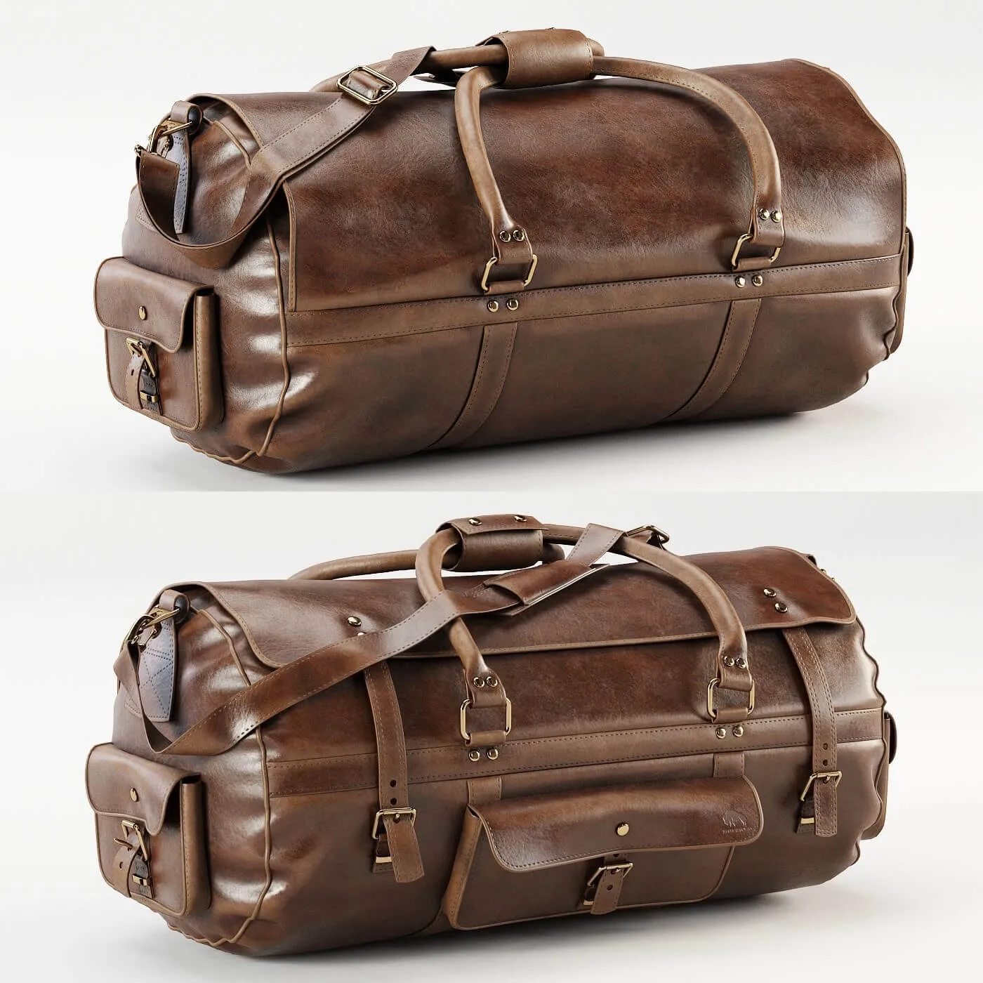 decoration – Roosevelt Buffalo Leather Travel Duffle Bag 3D Model