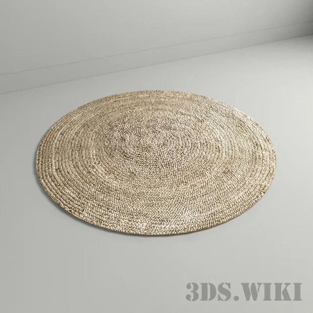 decoration – Round plain rug 3D Model decoration – Round plain rug 3D Model