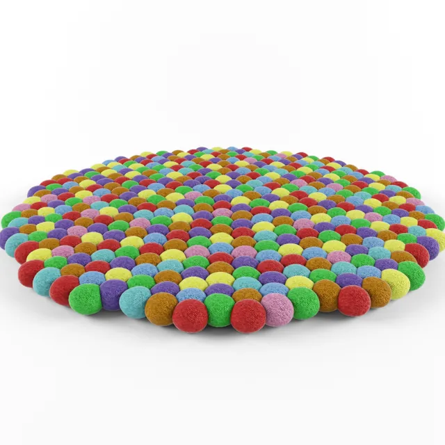 decoration – Round rug 4 3D Model decoration – Round rug 4 3D Model