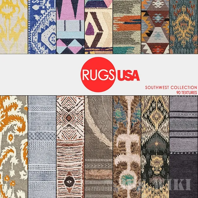 decoration – Rugs USA Southwest collection carpet set 3D Model decoration – Rugs USA Southwest collection carpet set 3D Model