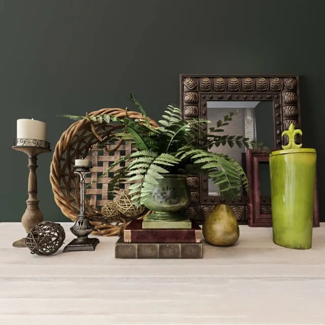 decoration – Rustic decorative set 3D Model
